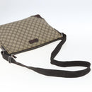 GUCCI GG Supreme Shoulder Bag PVC Beige Silver 110054 Auth ti3720-7