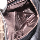 CELINE C Macadam Canvas Hand Bag Brown Gold Auth ti3721-20