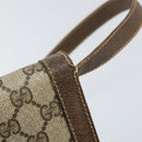 GUCCI GG Supreme Web Sherry Line Shoulder Bag PVC Beige Red Auth ti3724-10