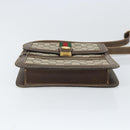GUCCI GG Supreme Web Sherry Line Shoulder Bag PVC Beige Red Auth ti3724-5