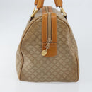 CELINE Macadam Canvas Hand Bag PVC Beige Gold Auth ti3725-4