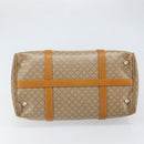 CELINE Macadam Canvas Hand Bag PVC Beige Gold Auth ti3725-9