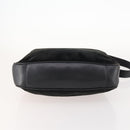 GUCCI Bamboo Shoulder Bag Suede Black Gold 01 1014 1577 Auth ti3727-5