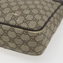 GUCCI GG Supreme Shoulder Bag PVC Beige Gold 201448 Auth ti3728-10