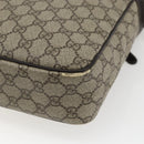 GUCCI GG Supreme Shoulder Bag PVC Beige Gold 201448 Auth ti3728-12