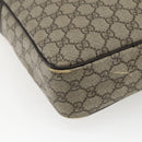 GUCCI GG Supreme Shoulder Bag PVC Beige Gold 201448 Auth ti3728-13