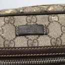 GUCCI GG Supreme Shoulder Bag PVC Beige Gold 201448 Auth ti3728-15