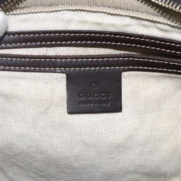 GUCCI GG Supreme Shoulder Bag PVC Beige Gold 201448 Auth ti3728