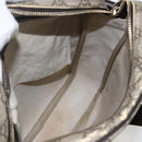 GUCCI GG Supreme Shoulder Bag PVC Beige Gold 201448 Auth ti3728-18