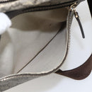 GUCCI GG Supreme Shoulder Bag PVC Beige Gold 201448 Auth ti3728-21