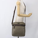 GUCCI GG Supreme Shoulder Bag PVC Beige Gold 201448 Auth ti3728-23