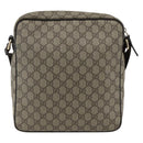 GUCCI GG Supreme Shoulder Bag PVC Beige Gold 201448 Auth ti3728-3