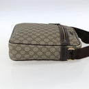 GUCCI GG Supreme Shoulder Bag PVC Beige Gold 201448 Auth ti3728-5