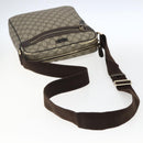 GUCCI GG Supreme Shoulder Bag PVC Beige Gold 201448 Auth ti3728-7