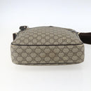 GUCCI GG Supreme Shoulder Bag PVC Beige Gold 201448 Auth ti3728-9
