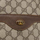 GUCCI GG Supreme Web Sherry Line Tote Bag PVC Beige Gold 16 002 4487 Auth ti3729-14