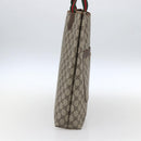 GUCCI GG Supreme Web Sherry Line Tote Bag PVC Beige Gold 16 002 4487 Auth ti3729-4