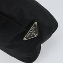 PRADA Tote Bag Nylon Black Silver Auth ti3730-18