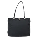 PRADA Tote Bag Nylon Black Silver Auth ti3730-13
