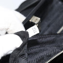 PRADA Tote Bag Nylon Black Silver Auth ti3730-12