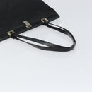 PRADA Tote Bag Nylon Black Silver Auth ti3730-7
