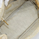PRADA Canapa PM Hand Bag Canvas 2way Gray Gold Auth ti3731-10