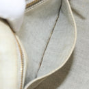 PRADA Canapa PM Hand Bag Canvas 2way Gray Gold Auth ti3731-25