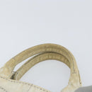 PRADA Canapa PM Hand Bag Canvas 2way Gray Gold Auth ti3731-7