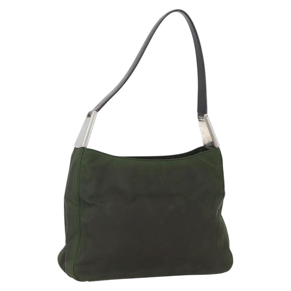 PRADA Shoulder Bag Nylon Khaki Auth ti3732