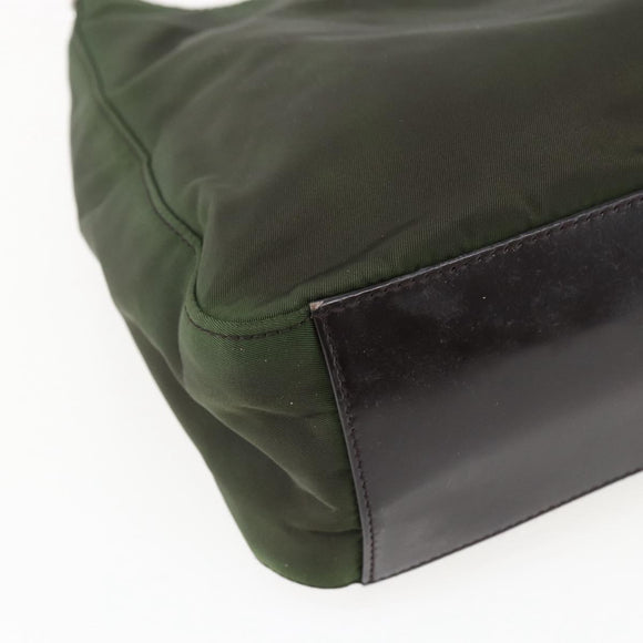 PRADA Shoulder Bag Nylon Khaki Auth ti3732