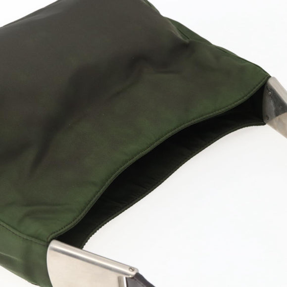 PRADA Shoulder Bag Nylon Khaki Auth ti3732