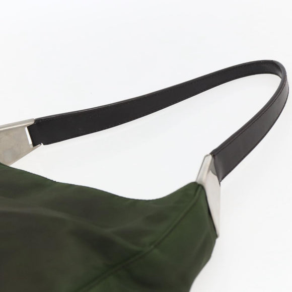 PRADA Shoulder Bag Nylon Khaki Auth ti3732