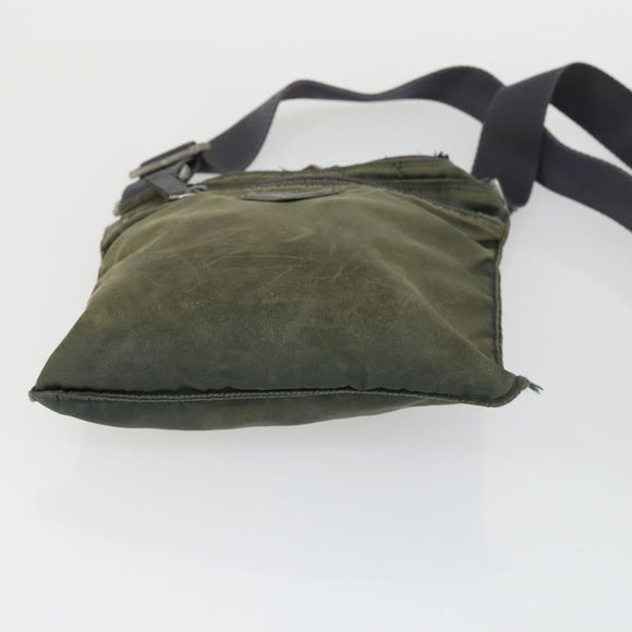 PRADA Shoulder Bag Nylon 2 Set Khaki Auth ti3736