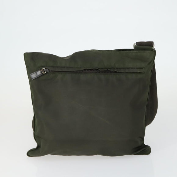 PRADA Shoulder Bag Nylon 2 Set Khaki Auth ti3736