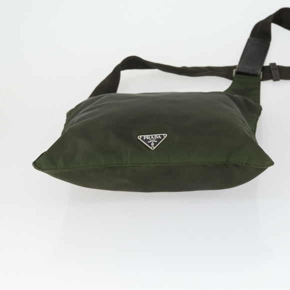 PRADA Shoulder Bag Nylon 2 Set Khaki Auth ti3736