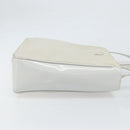 PRADA Tote Bag Nylon Leder Grau Silber Auth ti3737-3