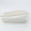 PRADA Tote Bag Nylon Leder Grau Silber Auth ti3737-4