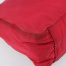 PRADA Tote Bag Nylon plastic Red Auth ti3740-14