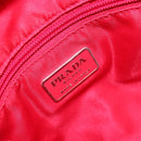 PRADA Tote Bag Nylon plastic Red Auth ti3740-18