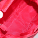 PRADA Tote Bag Nylon plastic Red Auth ti3740-10