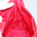 PRADA Tote Bag Nylon plastic Red Auth ti3740-19