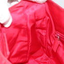 PRADA Tote Bag Nylon plastic Red Auth ti3740-20