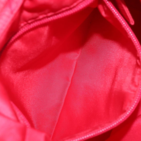 PRADA Tote Bag Nylon plastic Red Auth ti3740