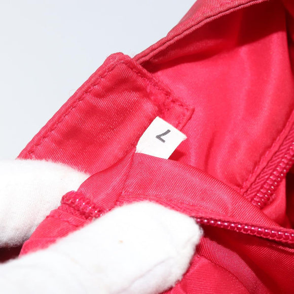 PRADA Tote Bag Nylon plastic Red Auth ti3740