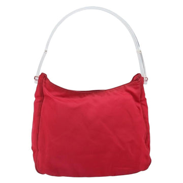 PRADA Tote Bag Nylon plastic Red Auth ti3740 - 0