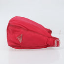 PRADA Tote Bag Nylon plastic Red Auth ti3740-3