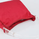 PRADA Tote Bag Nylon plastic Red Auth ti3740-6
