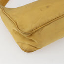 PRADA Hand Bag Nylon Yellow Silver Auth ti3741-16