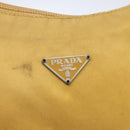 PRADA Hand Bag Nylon Yellow Silver Auth ti3741-17