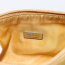 PRADA Hand Bag Nylon Yellow Silver Auth ti3741-18